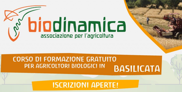 Free training course for farmers in Basilicata